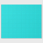 Turquoise polka dot background cadeaupapier (Vlak)