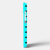 Turquoise polka dot background Case-Mate iPhone case (Achterkant / Links)