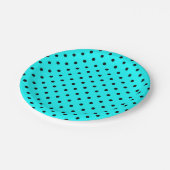 Turquoise polka dot background paper bord (Gekanteld)