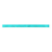 Turquoise polka dot background satijnen lint (Voorkant)