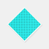 Turquoise polka dot background servetten (Hoek)
