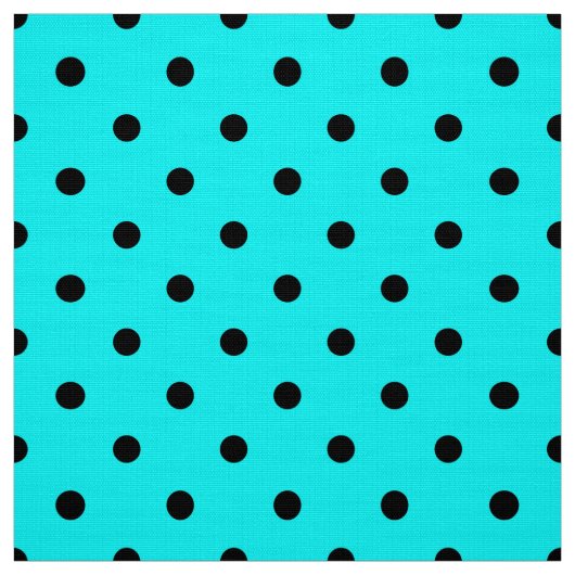 Turquoise polka dot background stof (Swatch)