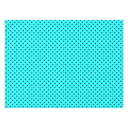 Turquoise polka dot background tafelkleed (Voorkant (Horizontaal))