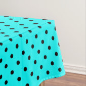Turquoise polka dot background tafelkleed (Voorbeeld)