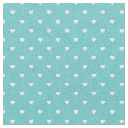 Turquoise polka dot harten stof (Close Up)