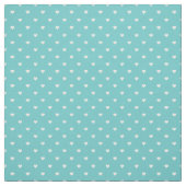 Turquoise polka dot harten stof (Swatch)
