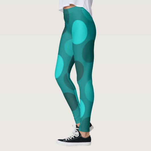 Turquoise Polka Dot Leggings (Links)