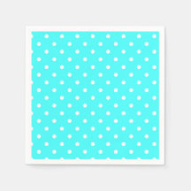 Turquoise polka dot modern glamour