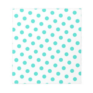 Turquoise Polka Dots Notitieblok