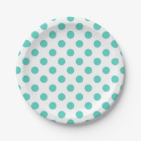 Turquoise polka dots