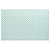 Turquoise polka dots stof (Yard (91,4 cm))