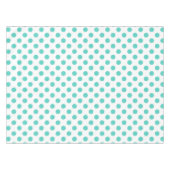 Turquoise polka dots tafelkleed (Voorkant (Horizontaal))