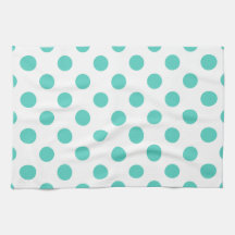 Turquoise polka dots