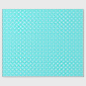 Turquoise Polka Dots Wrapping Paper Cadeaupapier (Vlak)