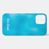 Turquoise porcelain craquelure met scheurglazuur Case-Mate iPhone case (Achterkant (horizontaal))