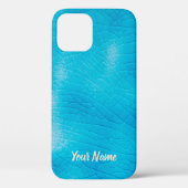 Turquoise porcelain craquelure met scheurglazuur Case-Mate iPhone case (Achterkant)