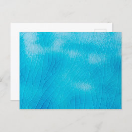 Turquoise porcelain craquelure met scheurglazuur feestdagenkaart