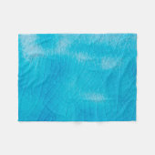 Turquoise porcelain craquelure met scheurglazuur fleece deken (Voorkant (Horizontaal))