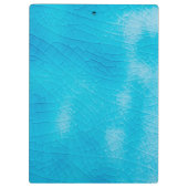 Turquoise porcelain craquelure met scheurglazuur klembord (Achterkant)