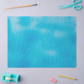 Turquoise porcelain craquelure met scheurglazuur tissuepapier (Craft)