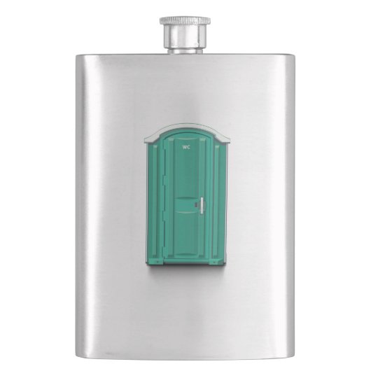 Turquoise Portable Toilet Flacon (Voorkant)
