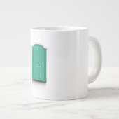 Turquoise Portable Toilet Grote Koffiekop (Voorkant rechts)