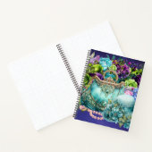 Turquoise portemonnee en pet notitieboek (Binnen)