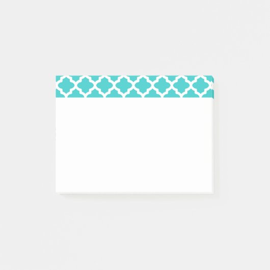 turquoise post merkt het op post-it® notes (Voorkant)