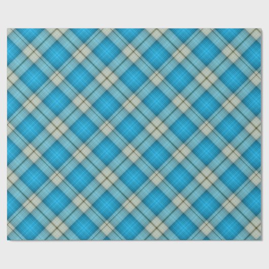 Turquoise Pset Pattern Cadeaupapier (Vlak)