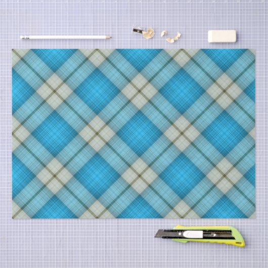 Turquoise Pset Tissuepapier (Craft)