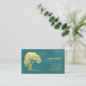 Turquoise Psycholoog Counselor Benoeming Afsprakenkaartje (Staand voorkant)