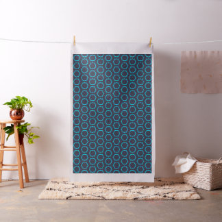 Turquoise puntige stercirkel stof
