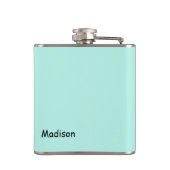 Turquoise Put Big Girl Panties Name personaliseren Heupfles (Achterkant)