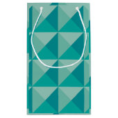 Turquoise Pyramids Klein Cadeauzakje (Achterkant)