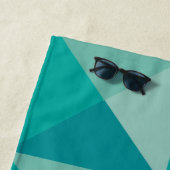 Turquoise Pyramids Strandlaken (In situ)