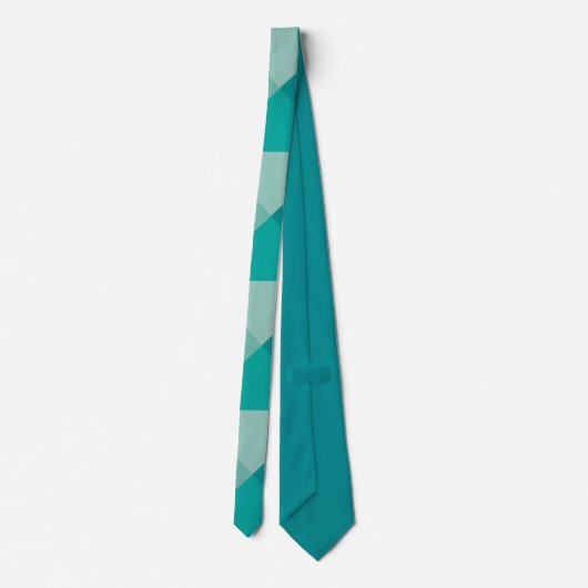 Turquoise Pyramids Stropdas (Achterkant)