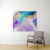 Turquoise Quartz Marble Wallpaper Wandkleed (In Situ (horizontaal))