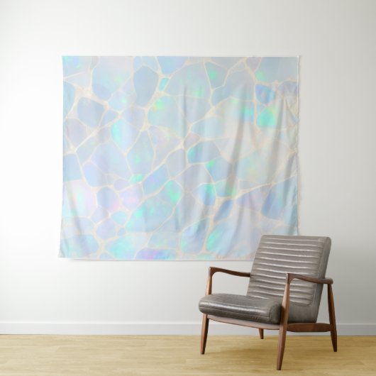 Turquoise Quartz Mosaic Wallpape Wandkleed (In Situ (horizontaal))