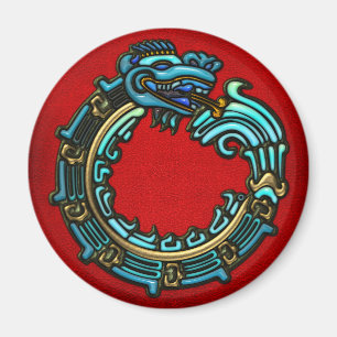 Turquoise Quetzalcoatl Magneet