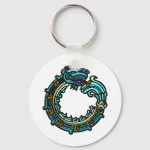 Turquoise Quetzalcoatl Sleutelhanger