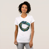Turquoise Quetzalcoatl T-shirt (Voorkant volledig)