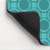 Turquoise Quirky Charm Mousepad Muismat (Hoek)