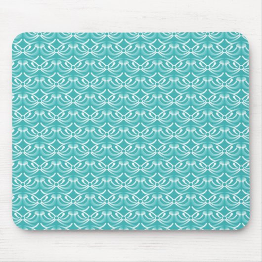Turquoise Radiant Elegance Mousepad Muismat (Voorkant)