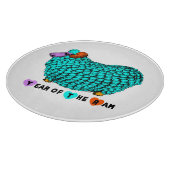 Turquoise Ram Chinese Year Zodiac Cutting Board Snijplank (Hoek)