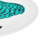 Turquoise Ram Chinese Year Zodiac Cutting Board Snijplank (Hoek)