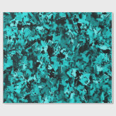 Turquoise razernij... cadeaupapier (Vlak)