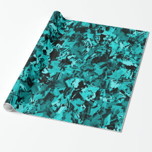 Turquoise razernij... cadeaupapier