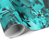 Turquoise razernij... cadeaupapier (Rol Hoek)