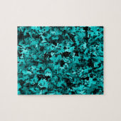 Turquoise razernij... legpuzzel (Horizontaal)