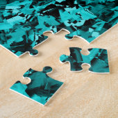 Turquoise razernij... legpuzzel (Zijkant)